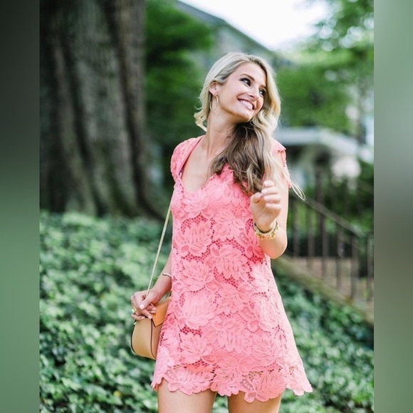 BB Dakota Women’s Pink Lace Dress Size Small - Picture 14 of 14